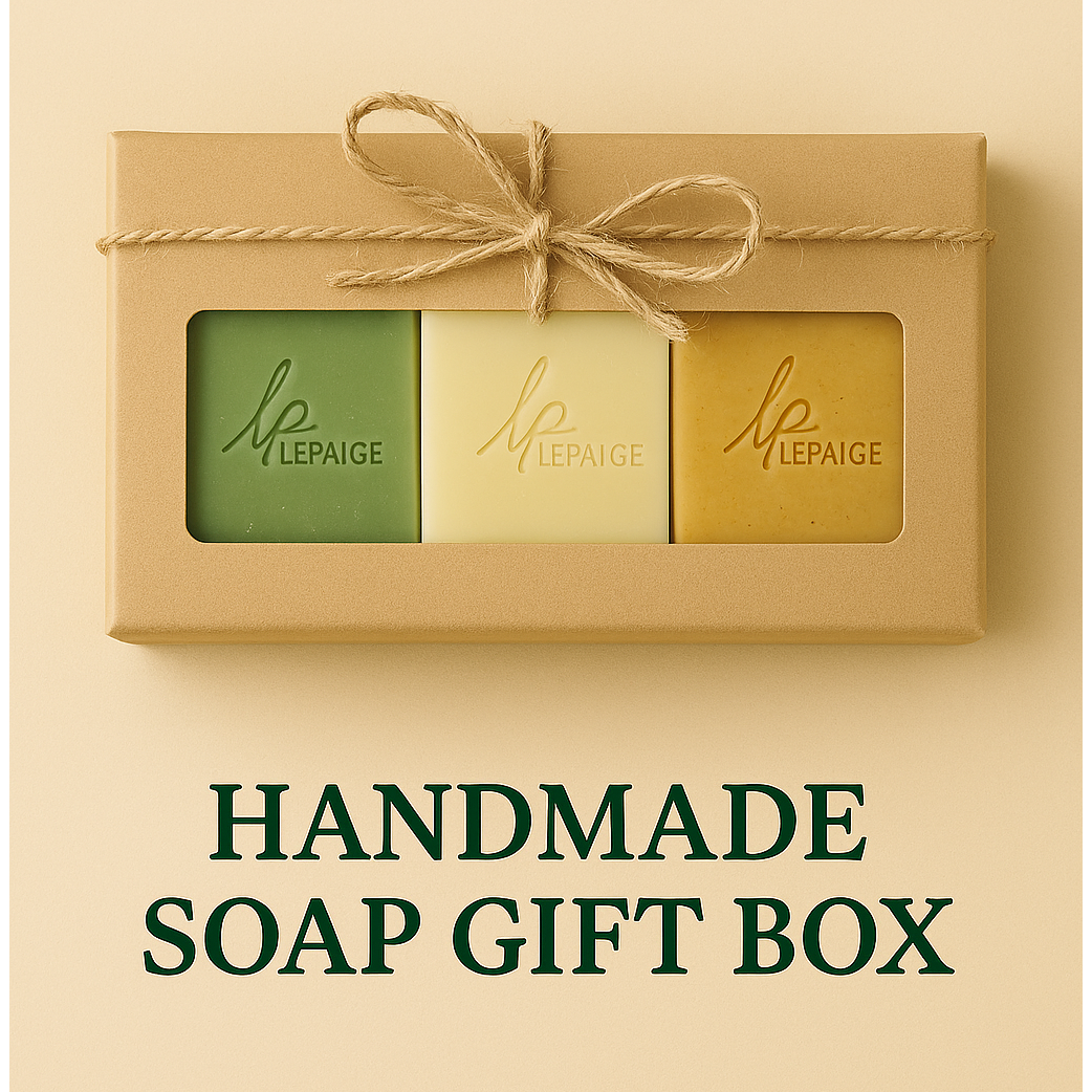 Handmade Natural Soap Gift Box – choose 3 soap bars for healthy, glowing skin