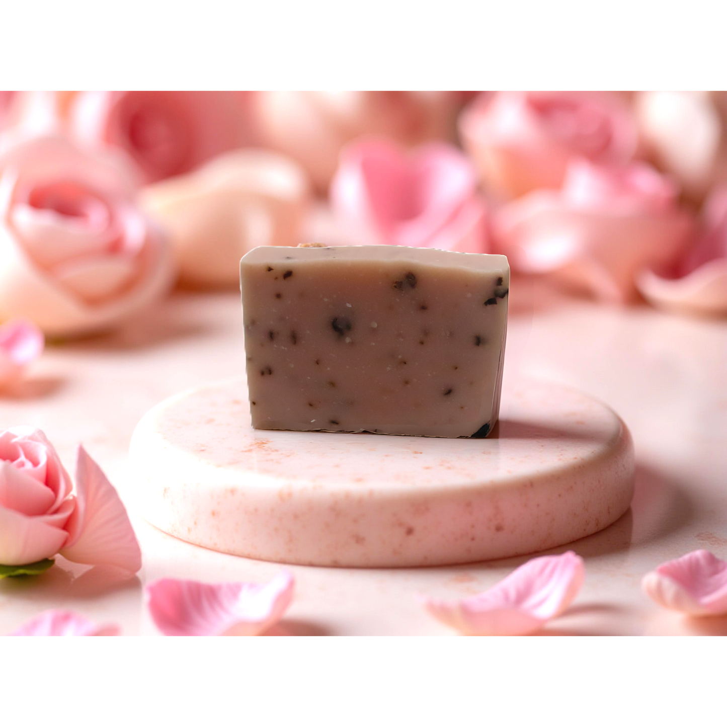 Rose & Shea Butter Soap Bar – hydrating, handmade soap for all skin types