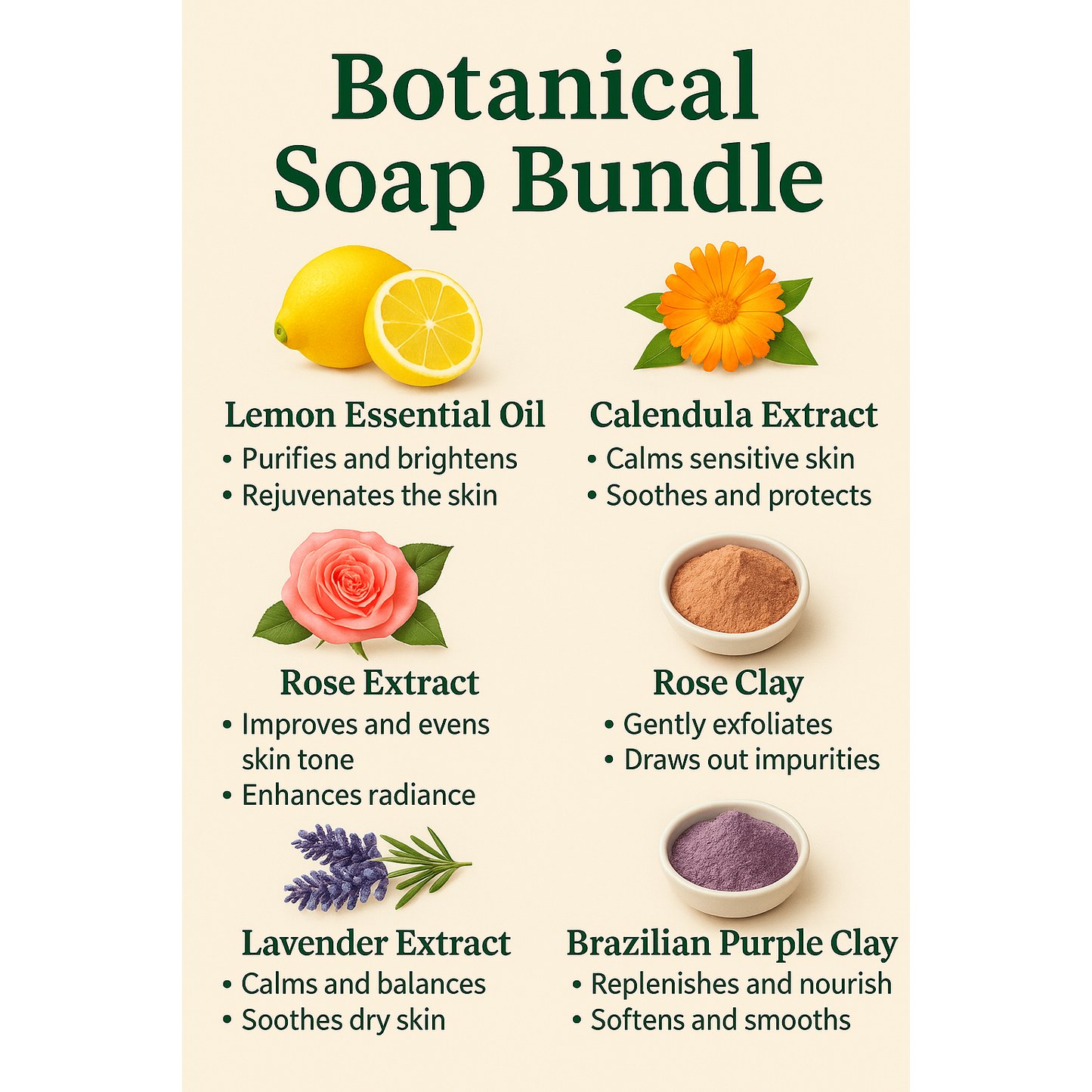 Botanical Soap Bundle – Natural Shea Butter Bars