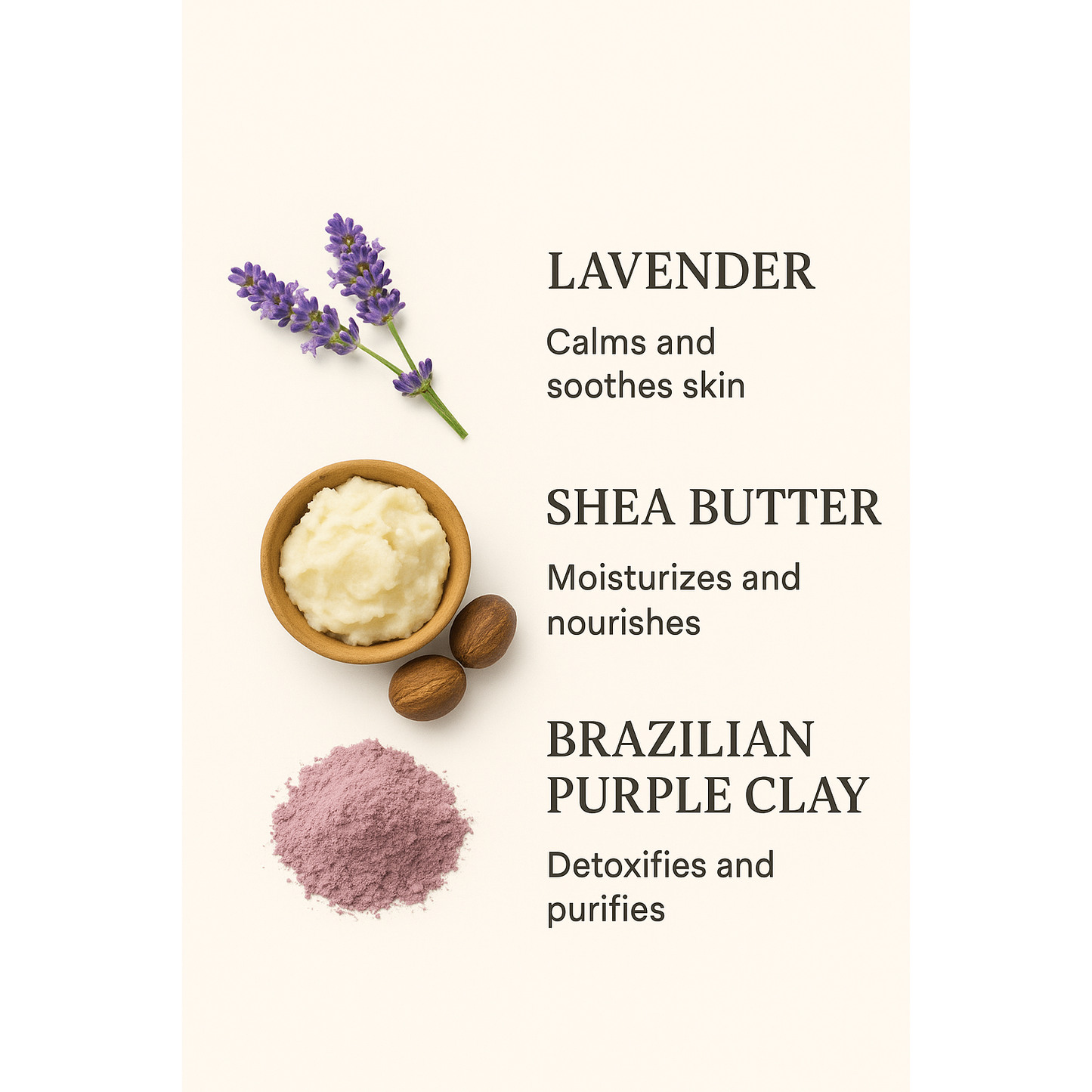 Lavender & Shea Butter Bar Soap- natural soap for normal, mature, and sensitive skin